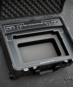 Sony MCS-8M Switcher case (BLACK overlay) - Jason Cases Sony MCS-8M Switcher case (BLACK overlay) - Jason Cases