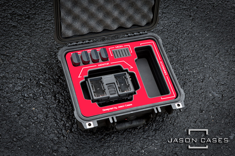 Blackmagic Video Assist 5″ Case with Red overlay – Jason Cases