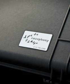 Custom laser engraved sticker