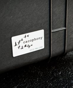 Custom laser engraved sticker