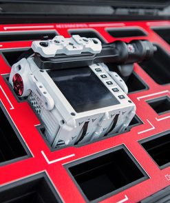 Red Komodo with Tilta Cage and Outrigger Handle Case