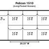 Pelican 1510 Lid Organizer (Long Pocket Version)