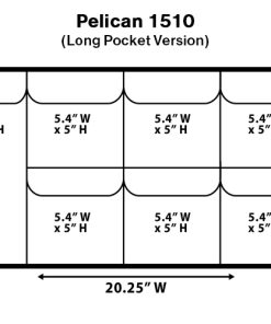 Pelican 1510 Lid Organizer (Long Pocket Version)