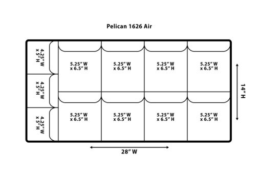 Pelican 1626 Lid Organizer