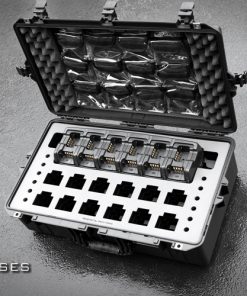 Motorola CP200 12-radio and 12-unit Charger case