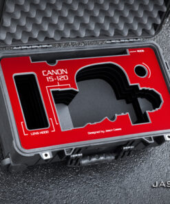 Canon 15-120mm Lens Case with Red overlay