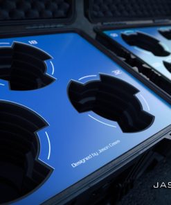 Cooke S7i Primes 3-lens case with Blue overlay